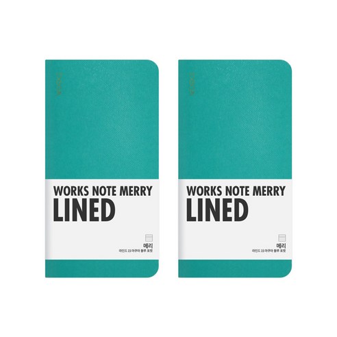 웍스 노트 메리 맥시 2개입 4p, 15 AQUA BLUE, 4개