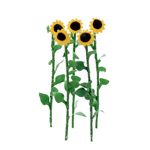 포레스 해바라기 디오라마재료 대 5p, 혼합색상, 5개