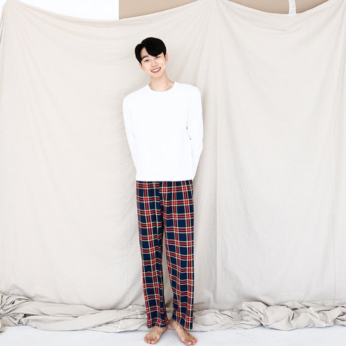 씨엘스토리 남성용 피치기모 파자마 바지