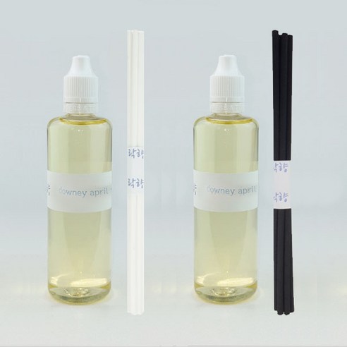 락향 디퓨저리필 105ml x 2p + 발향스틱 10p, 다우니에이프릴후레쉬