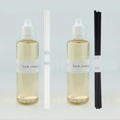 락향 디퓨저리필 105ml x 2p + 발향스틱 10p, 블랙체리