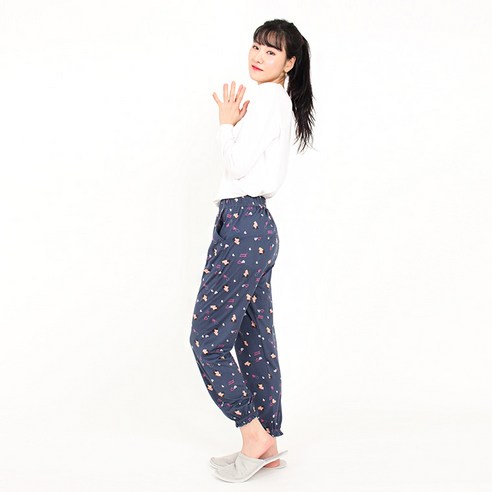 울트라 스판 피치기모 여성용 잠옷 바지