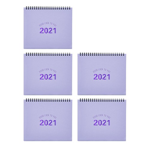 테이블토크 2021 날짜형 캘린더 플래너 프렌즈 팩 5p, Lavender purple