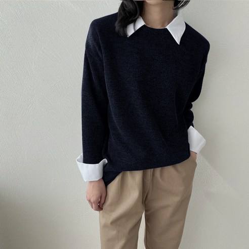 보리맘 골 카라 임산부 티셔츠 Y346
