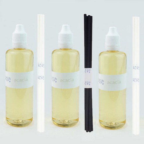락향 디퓨저 리필 105ml x 3p + 발향스틱 15p, 아카시아