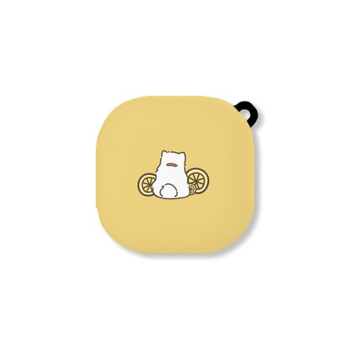 에이디오 포메프릇 갤럭시 버즈 라이브 슬림 하드케이스, 포메옐로우