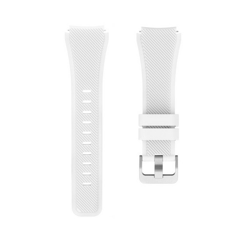 뽀마 갤럭시 프론티어/기어S3/워치3 마그네틱 우레탄 젤리 스트랩 22mm, 화이트, 1개