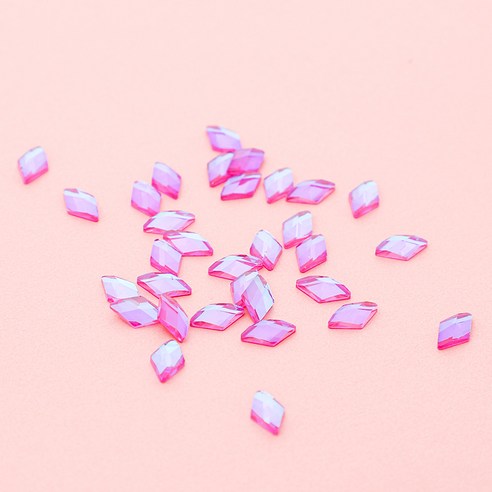네일은재료빨 알록달록 네일스톤, 유광 다이아 핑크바이올렛, 30개