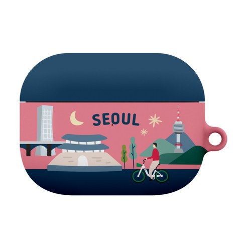 저스트포유 코리아 에어팟 프로 케이스 + 키링, 서울