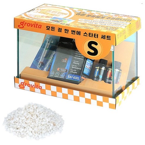 그로비타 플로워링 스타터 어항세트, 백사, 1세트