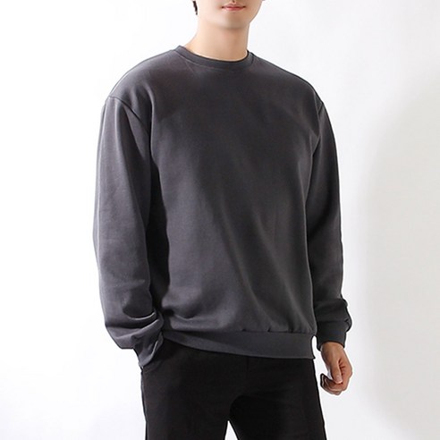 빌락트 겨울 기모 오버핏 빅사이즈 맨투맨 티셔츠
