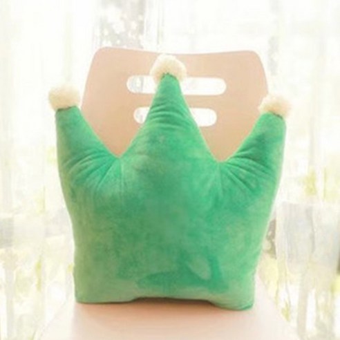 플로우 리빙 기하학 낮잠 쿠션 타입 비 크라운, 그린
