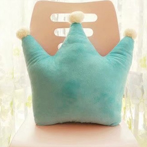 플로우 리빙 기하학 낮잠 쿠션 타입 비 크라운, 블루