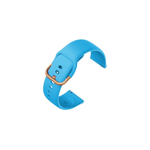 비쉐르 골드 버클 라운드 V2 갤럭시워치 3 실리콘 밴드 스트랩 (41mm 호환 가능), 스카이, 1개