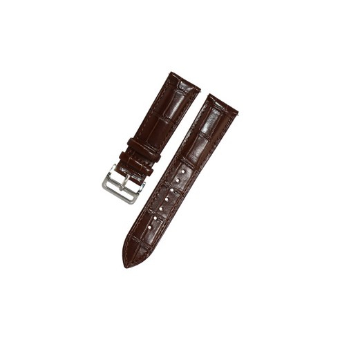 비쉐르 갤럭시워치 3 41mm 크로커 레더 밴드 스트랩, 다크브라운, 1개