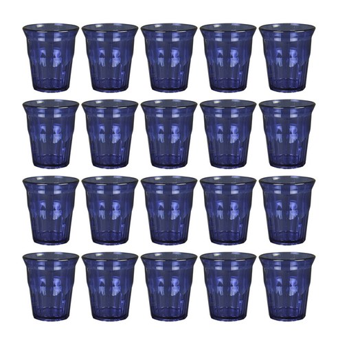 업소용 급식용 물컵 PC85NT 250ml, 청색, 20개
