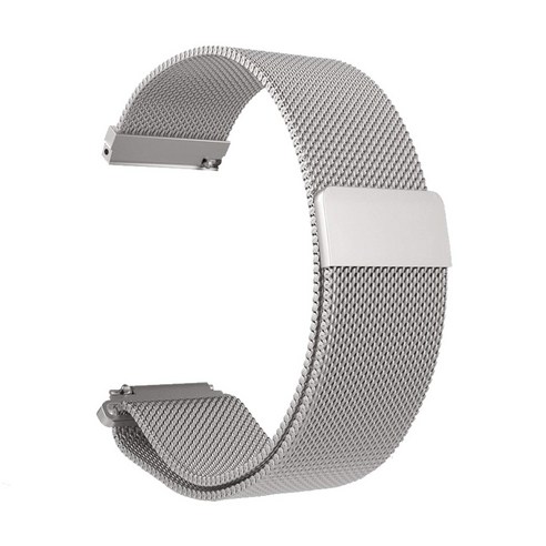 스페이스쉴드 갤럭시 워치 마그네틱 메탈 스트랩 20mm (41mm/42mm 호환 가능), 실버, 1개