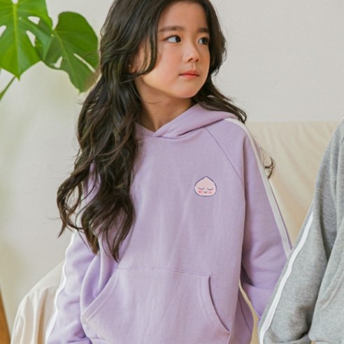 카카오프렌즈 아동용 렛츠 드로잉 후드 나그랑 티셔츠