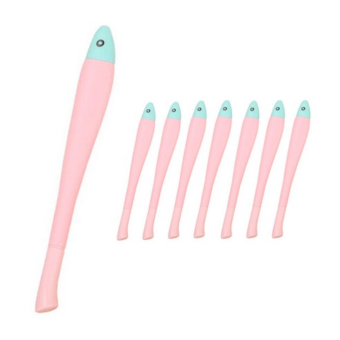 이백이십볼트샵 피쉬 볼펜, 핑크, 8개