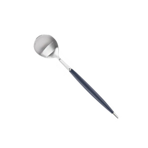 백산 몽블랑 큐티 티스푼 14cm, 네이비, 1개