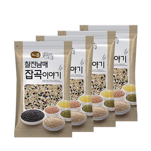 찰진남매 잡곡이야기 찰진 혼합 9곡, 500g, 12개