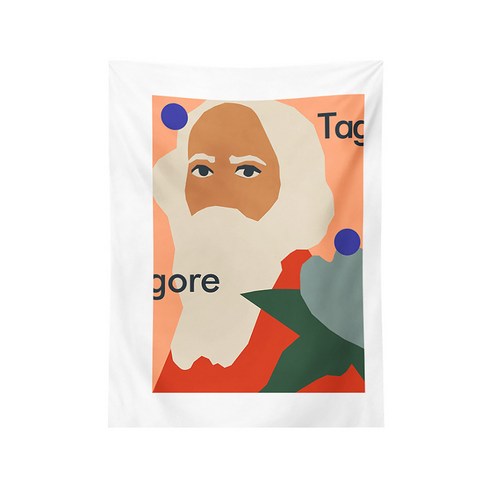 마켓에이 북유럽아트 레이아웃 태피스트리, 4737 백발남자