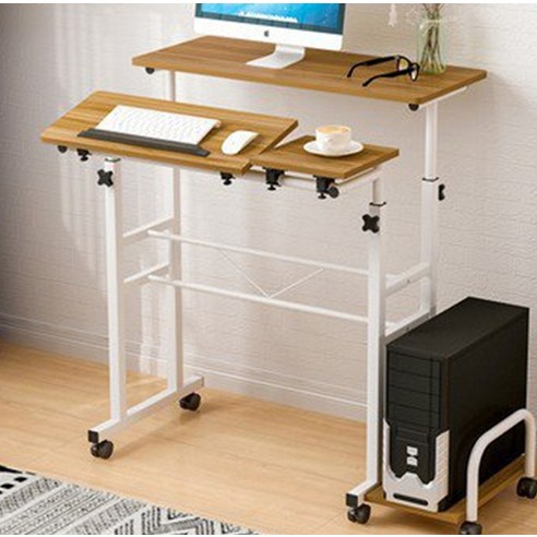 가팡 원목 스탠드 책상 키보드형 8058, 메이플