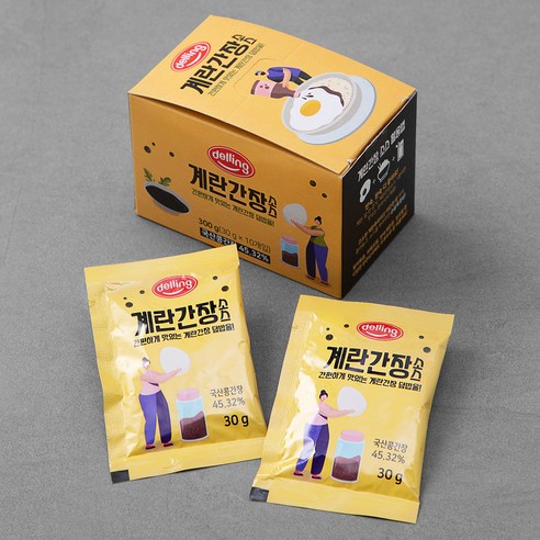 델링 계란간장소스, 30g, 10개