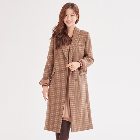 로엠 여성용 테일러드 슬림 벨티드 코트