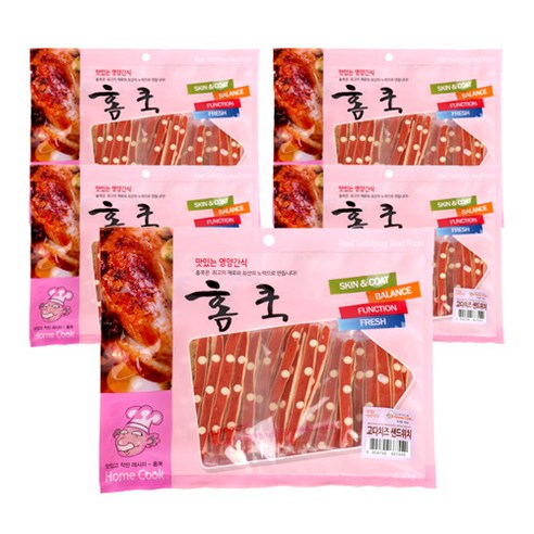 홈쿡 강아지 간식 400g, 고다치즈 샌드위치, 5개