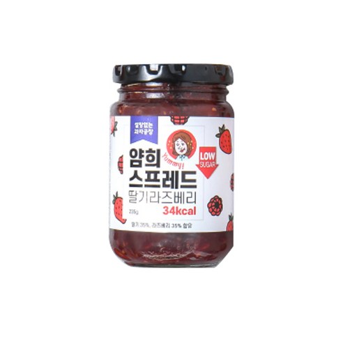 설탕없는과자공장 얌희스프레드 딸기라즈베리, 유자청2kg