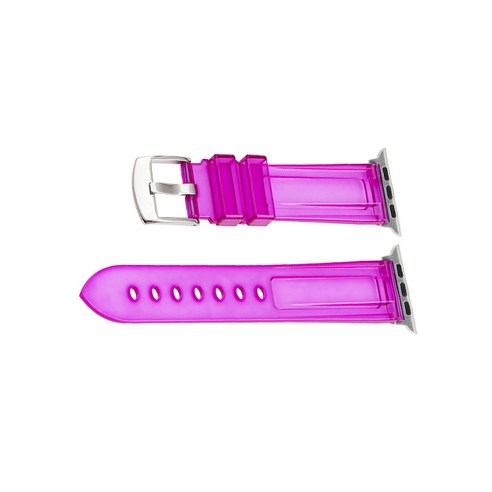 비쉐르 애플워치 4 리파이어 실리콘 밴드 스트랩 44mm, 퍼플, 1개
