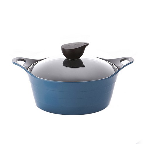 네오플램 일라 IH 양수냄비, 20cm, 딥블루