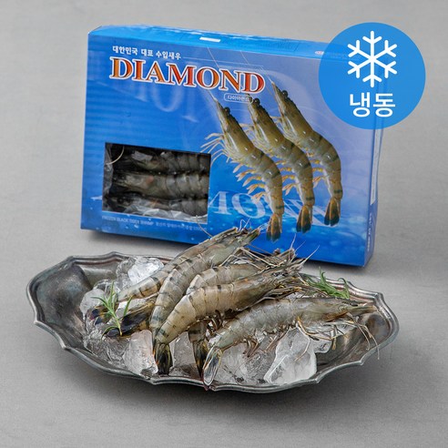 다이아몬드 홍다리 얼룩새우 15마리 (냉동), 500g, 1팩