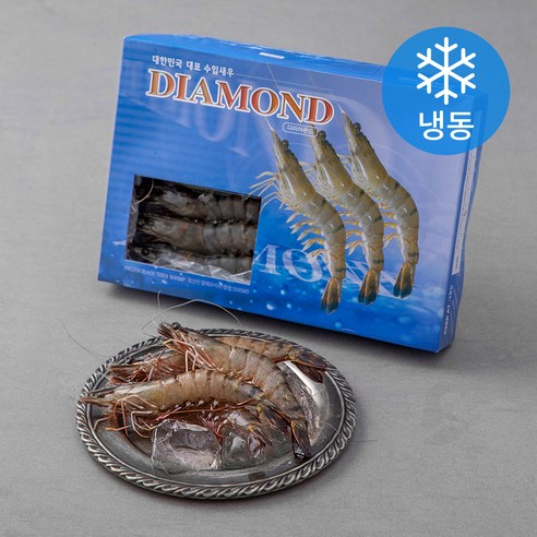 다이아몬드 홍다리 얼룩새우 20마리 (냉동), 500g, 1팩