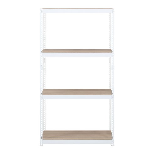 스피드랙 V2 스탠드 선반 4단 1100 x 400 x 2100 mm, 화이트