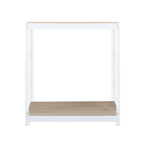 스피드랙 V2 스탠드 선반 2단 1100 x 400 x 1200 mm, 화이트