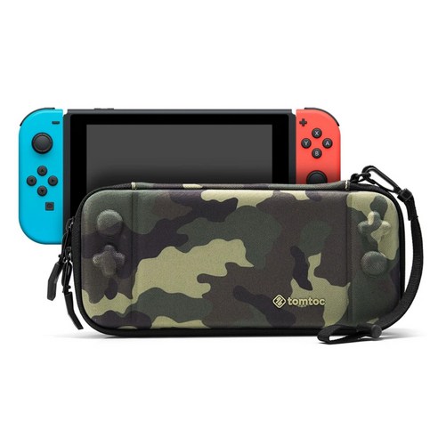 탐탁 올라운드 프로텍션 닌텐도 스위치 스트랩 슬림 하드 케이스 A05, A05-001X(Camo), 1개