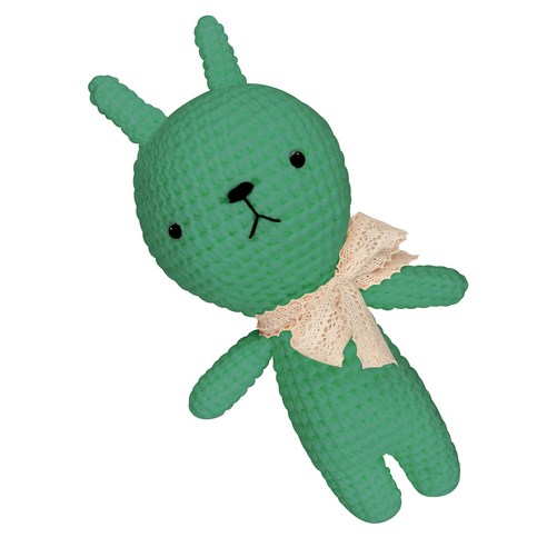 아이한코 뚱이 Big 손뜨개인형 뜨개질 DIY 패키지 + 꼬리방울 랜덤발송, 1세트, 076 토파즈