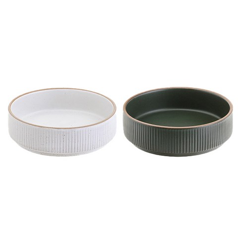 로얄베일 라포레 찬기 12.5cm, 스노우화이트, 우드그린, 2개
