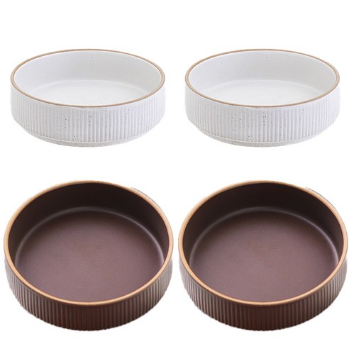 로얄베일 라포레 찬기 10.5cm, 스노우화이트, 소일브라운, 4개