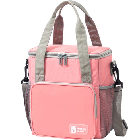 JHCompany JCP 유럽 대용량 컨버스 보냉 도시락 가방, 핑크