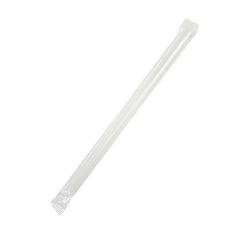 투고팩 일회용 사선빨대 개별포장 12mm x 21cm, 50개입, 20개