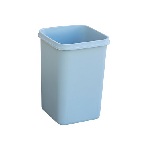 바이굿즈 뚜껑제외 정사각 종량제 휴지통 30L, 검정, 1개