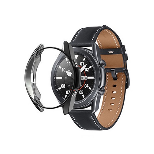 갤럭시워치3 45mm TPU 케이스, 블랙, 1개
