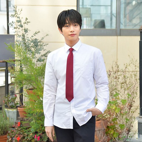 교복몰 프리미엄 스판 교복 상의 셔츠