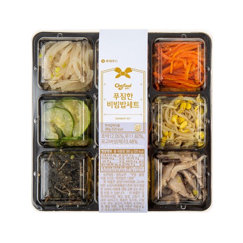 쉐푸드 비빔밥 세트, 380g, 1개