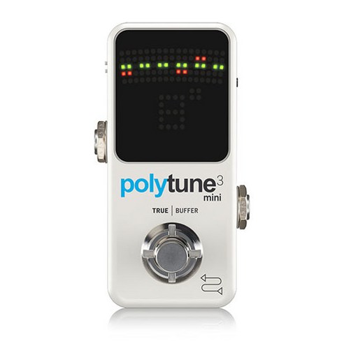 티씨일렉트로닉 6줄 동시 튜닝 Polytune 3 mini 미니 폴리포닉 튜너, 1개