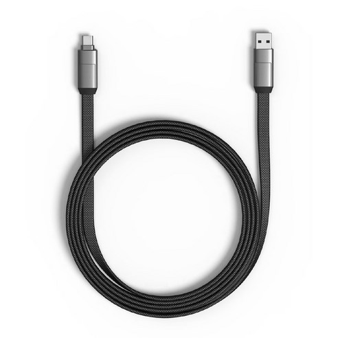 롤링스퀘어 inCharge 6 MAX 6 in 1 충전 케이블, 머큐리 그레이, 1개