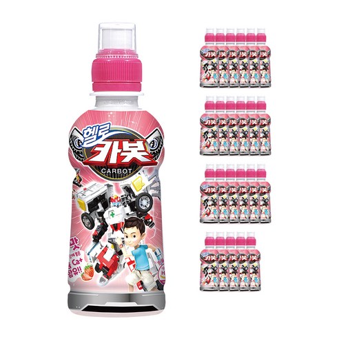 헬로카봇 딸기맛 음료, 24개, 240ml